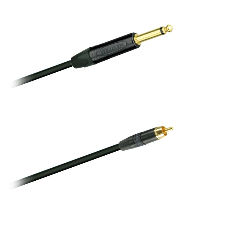 Audio-kabel, nesymetrický, Cinch Rean NYS 373 - Jack Neutrik NP2X-B - 5,0 m