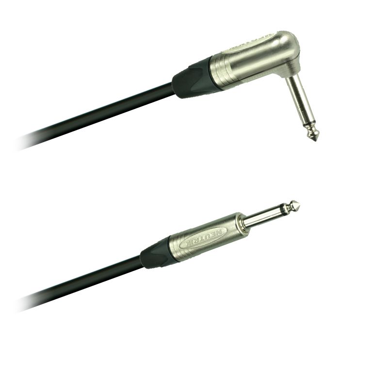 Instrument-kabel, Jack 6,3mm Neutrik NP2X- úhl.-Jack 6,3mm Neutrik NP2RX - 1,0 m