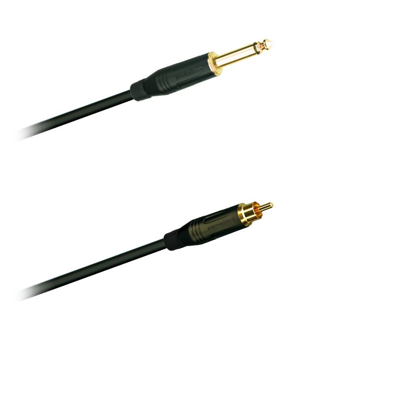 Audio-kabel, nesym. Cinch ACPR-BLK - Jack Amphenol ACPM-GB-AU - 6,0 m