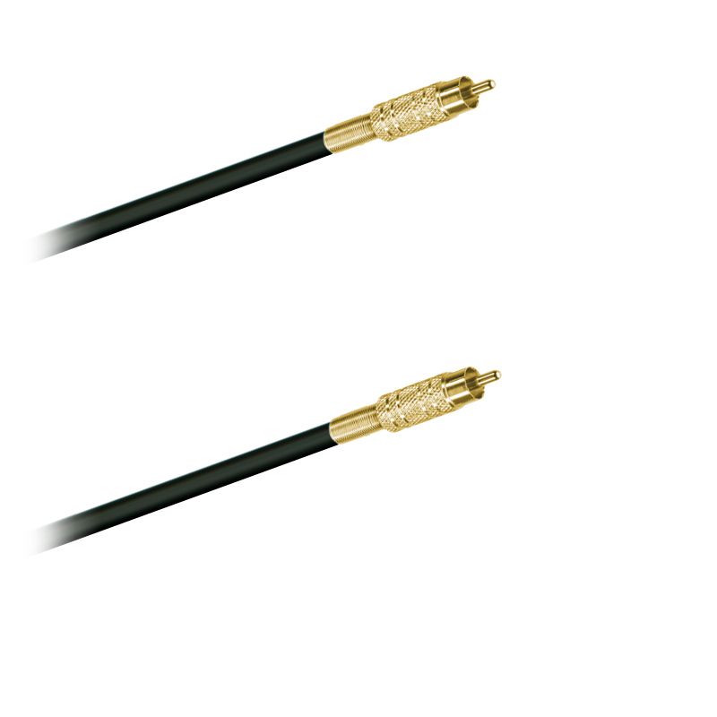 Audio-kabel, nesymetrický,  Cinch-konektor / zlatý - 6,0 m
