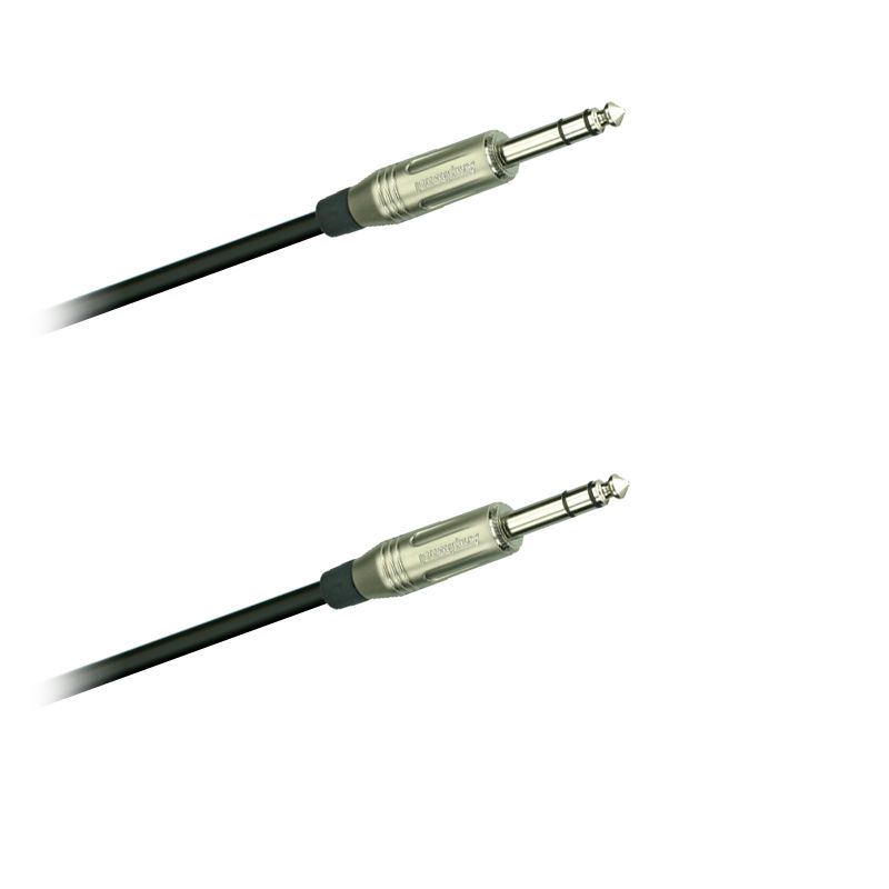 Insert- /Audio-kabel, Jack stereo 6,3mm Amphenol - 5,0 m