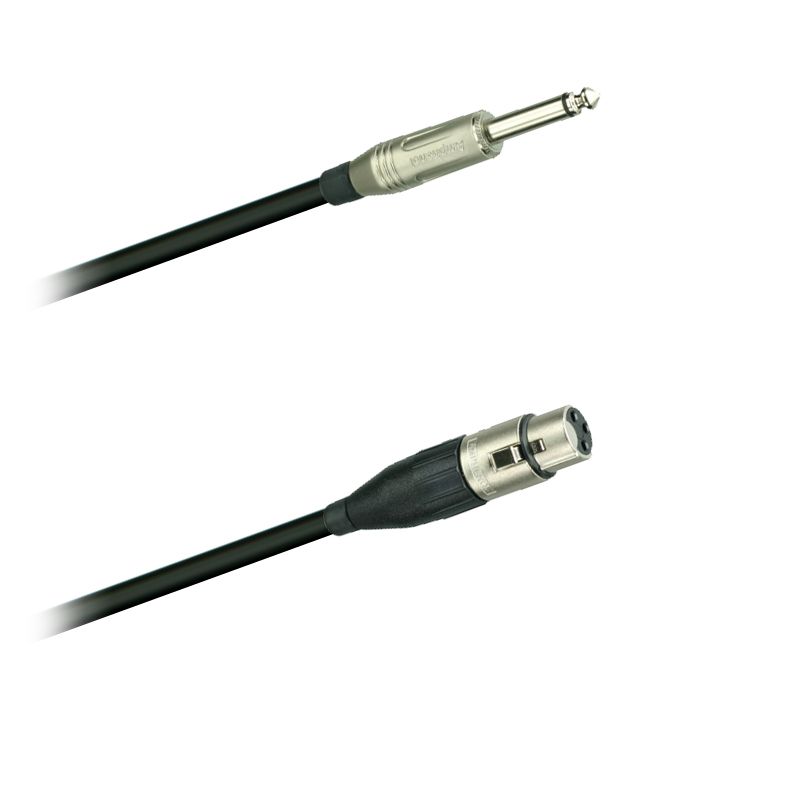 Mikrofon-kabel, Jack Amphenol ACPM-GN - XLR-spojka  Amphenol AC3F - 3,0 m