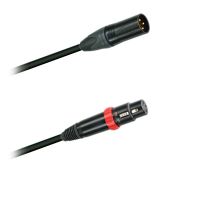 Mikrofon-kabel  sym.  XLR- Neutrik NC3MXX-B -XLR   Neutrik NC3FXS-B (5,0 - 20m)