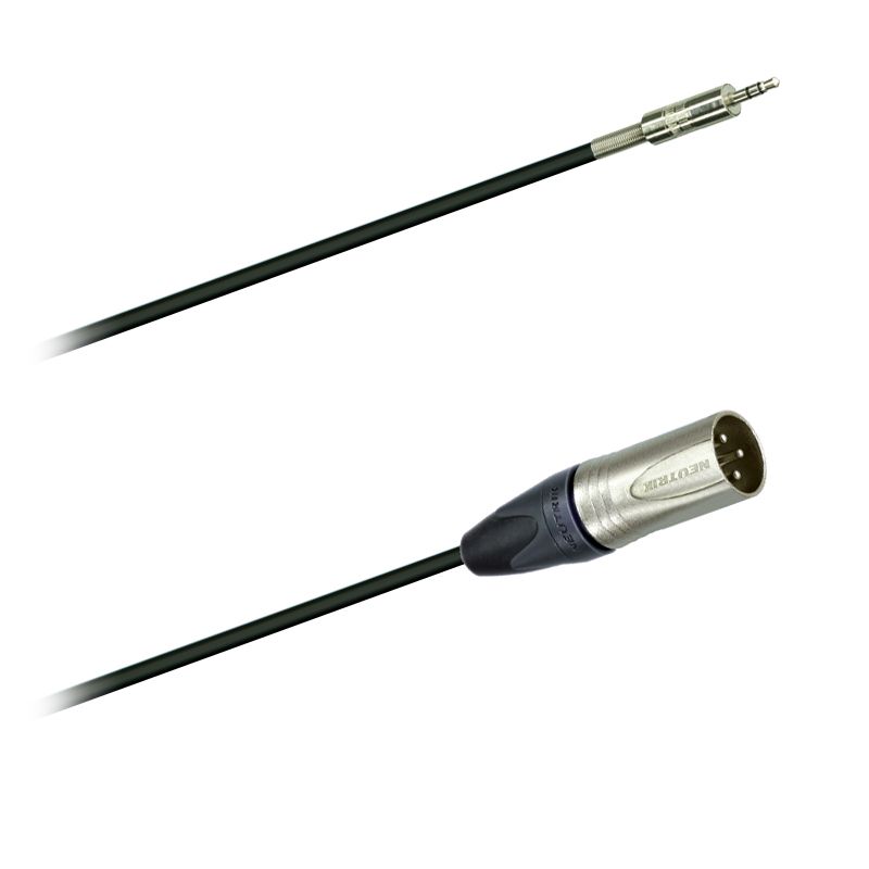 Audio-Kabel, symetrický, Jack-konektor 3,5mm- XLR Neutrik NC3MXX - 5,0 m