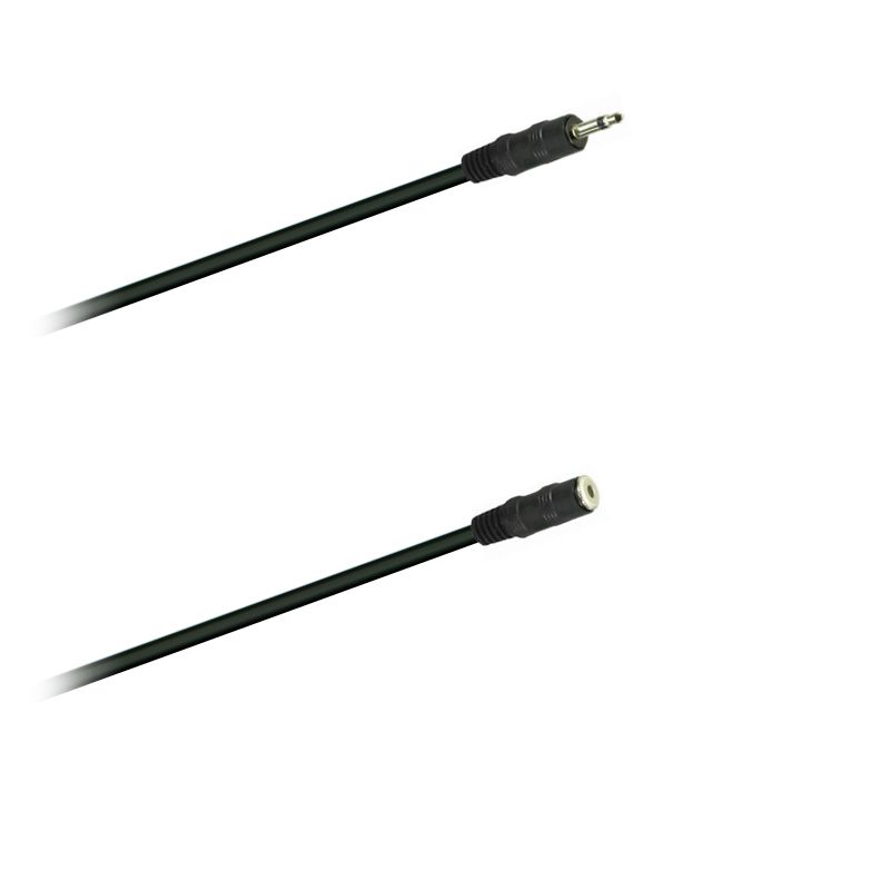 Audio-prodlužovací kabel,Jack-konektor 3,5mm  stereo - Jack spojka 3,5mm stereo - 3,0 m
