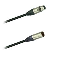 DMX - AES/EBU/110 Ohm - Quad - kabel  XLR - Neutrik NC5MXX - XLR - Neutrik NC5FXX  (0,5 - 20m)