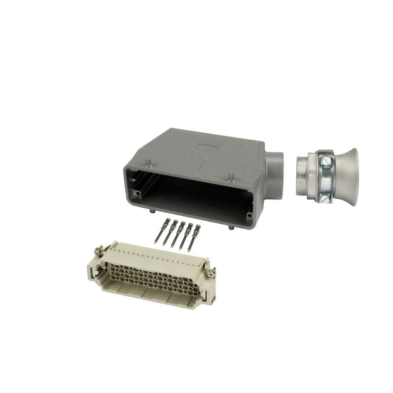 Multipin-konektor. systém, postranní vedení kabelu 108 -pólový, male