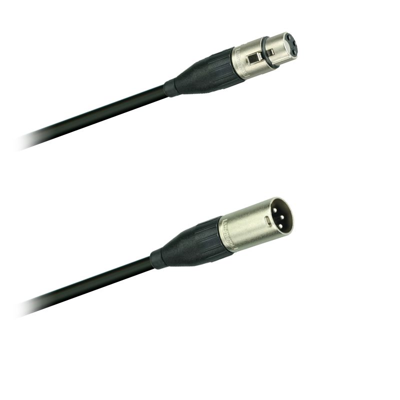 AES/EBU/110 Ohm - Kabel, sym. XLR-konektor AC3M - XLR-spojka AC3F Amphenol - 1,0 m