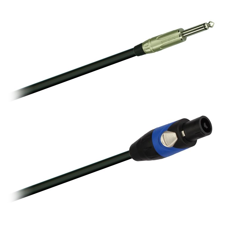 Reproduktorový kabel 2x2,5 mm2   Jack 6,3 ACPM-KN  - Speakon SP-2-FS Amphenol  délka 3,0m