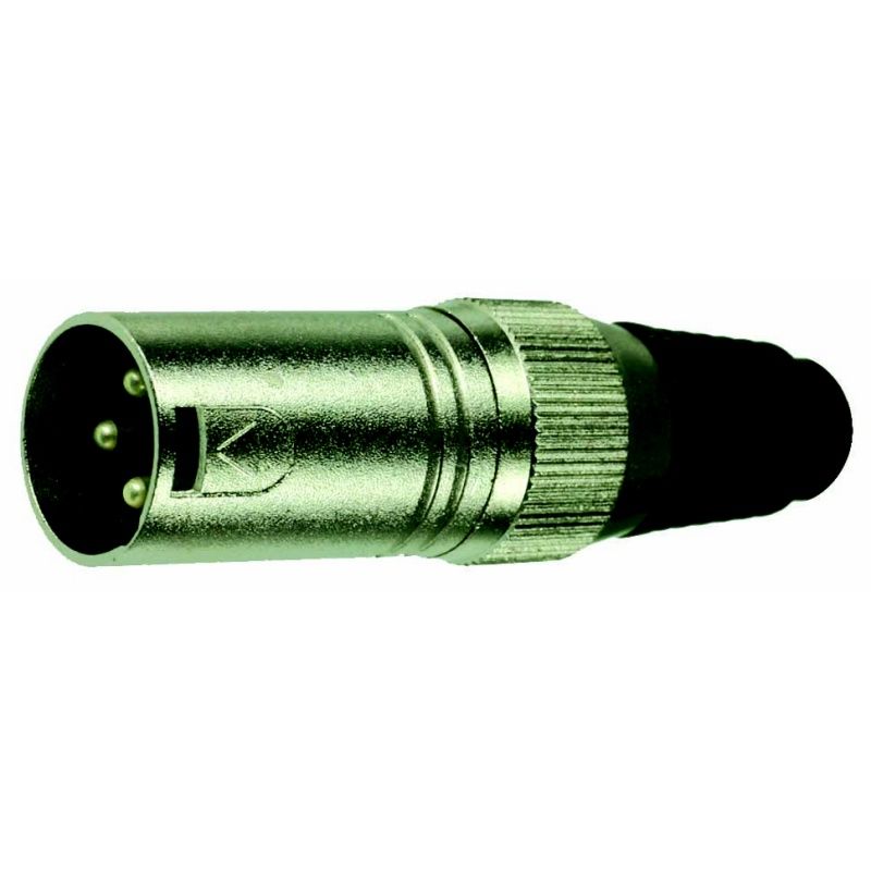 XLR-konektor / černý / 3 - pól.
