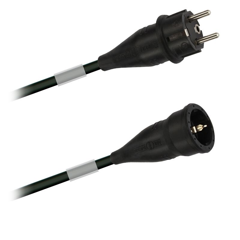 Prodlužovací gumový, síťový kabel 3 x1,5mm2  - 5,0m