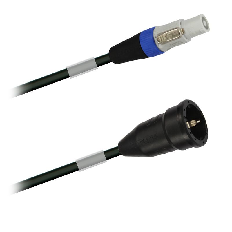 PowerCON - gumový síťový kabel - 3 x2,5mm2 - 1,0m