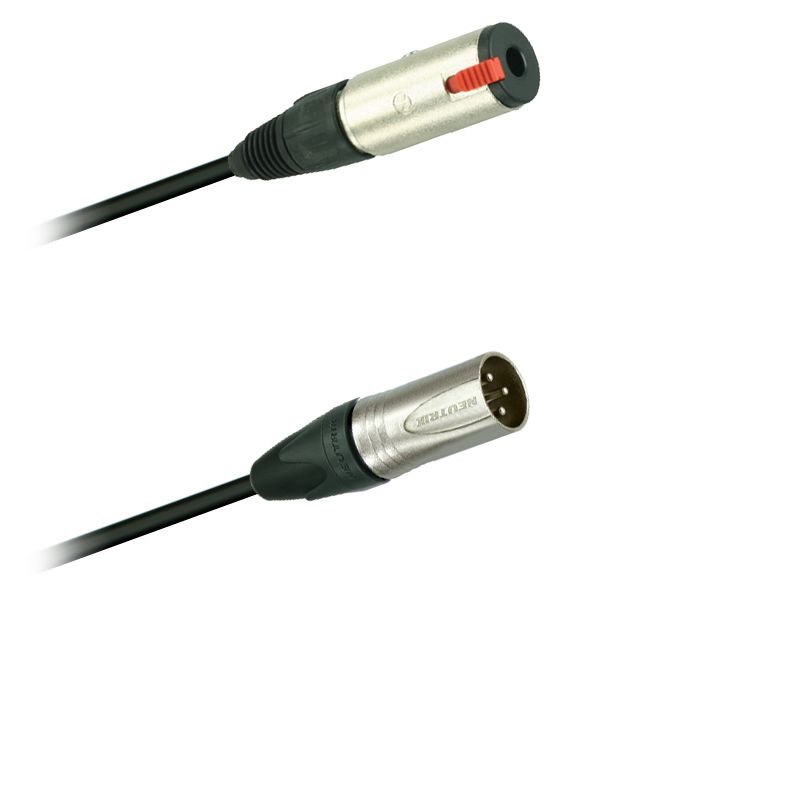 Audio adaptér kabel Jack spojka mono  NJ3FC6 - XLR  NC3MXX Neutrik (0,2m)