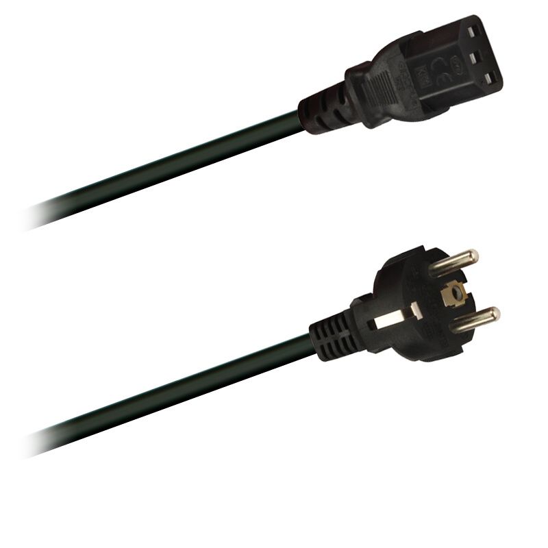 Přístrojový konektor - síťový kabel  -spojka IEC-C13