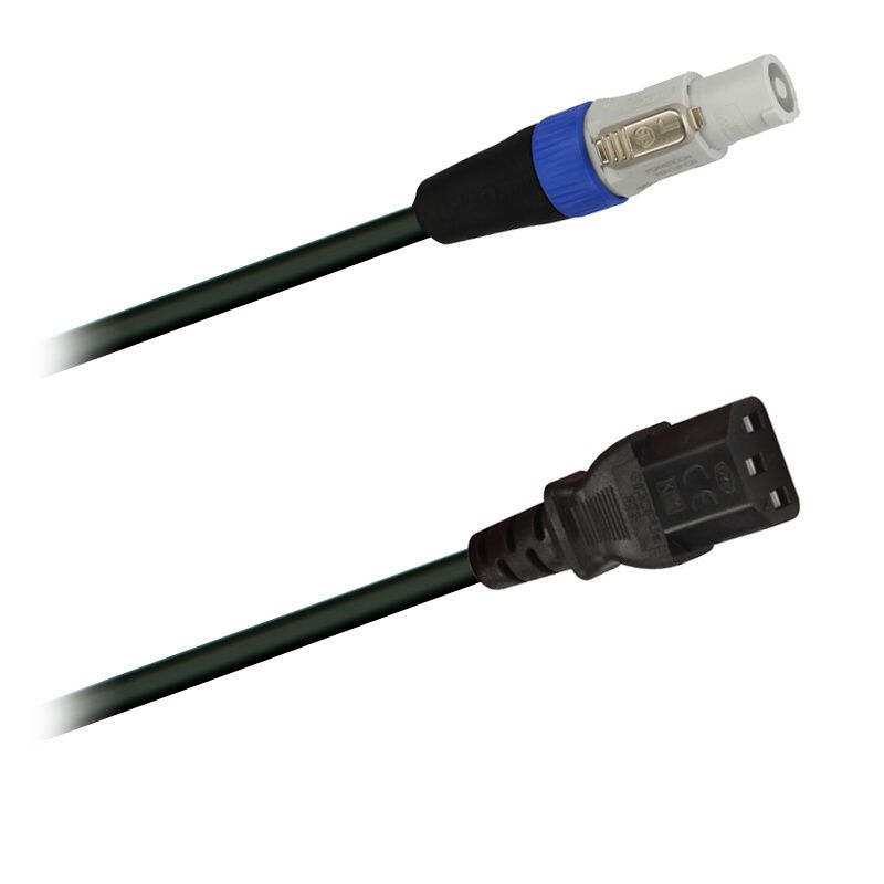 PowerCON -síťový kabel  přístrojový konektor-spojka IEC-C13 - 3,0m