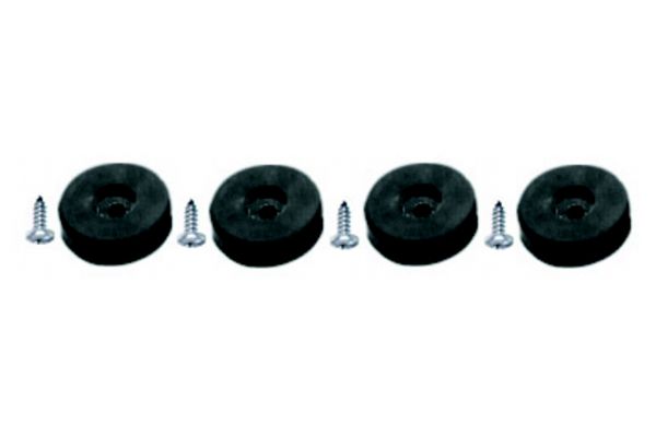 Gum. nožičky (20x9mm) incl. šrouby (4 kusy)