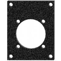 Čelní deska kovová Schuko-zásuvka-panel.  2HEx1BE