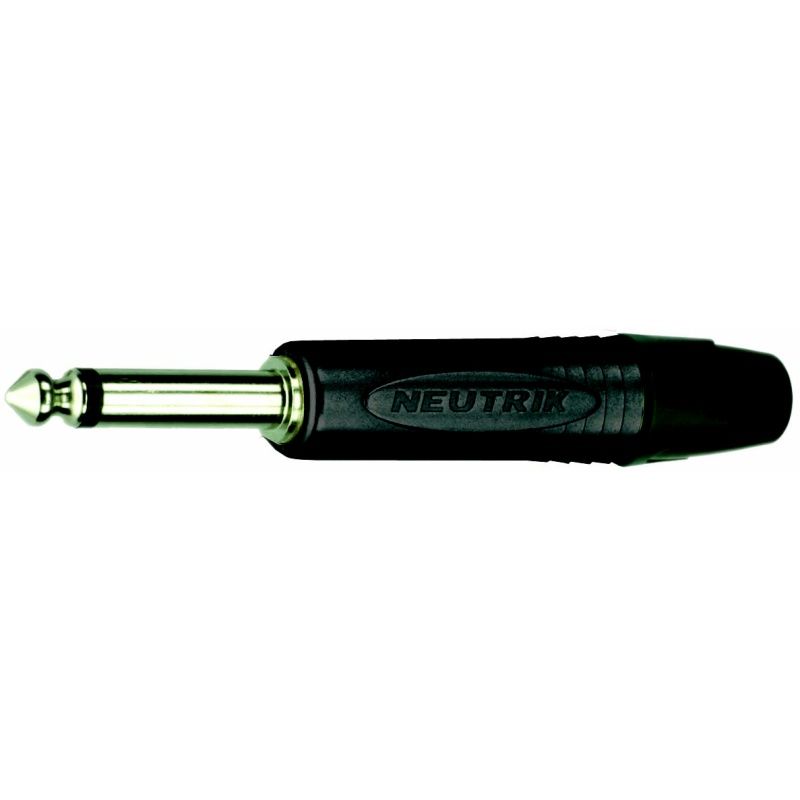 Jack-konektor 6,3mm / mono Neutrik NP2X-BAG - černý