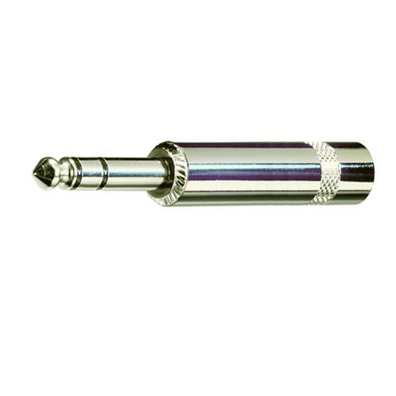 Jack 6,3 mm / stereo / Rean NYS228-BG / zlato / černý