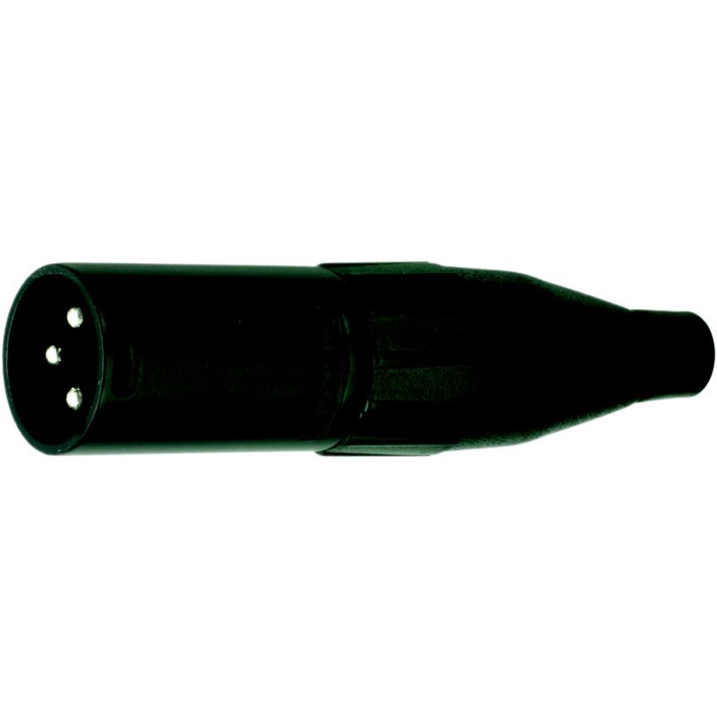 XLR-konektor Amphenol / kov. AC3MB       černý      3-pól.      