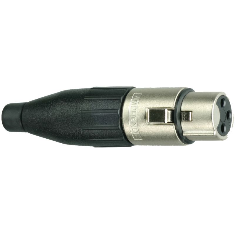 XLR-spojka Amphenol / kov. AC3FJ          3-pól.                