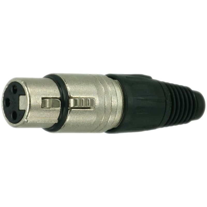 XLR-spojka / kov. Neutrik NC3FX-D         3-pól.     