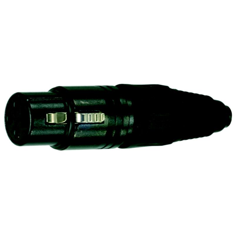 XLR-spojka / kov. Neutrik  NC3FX-BAG     černý      3-pól.      