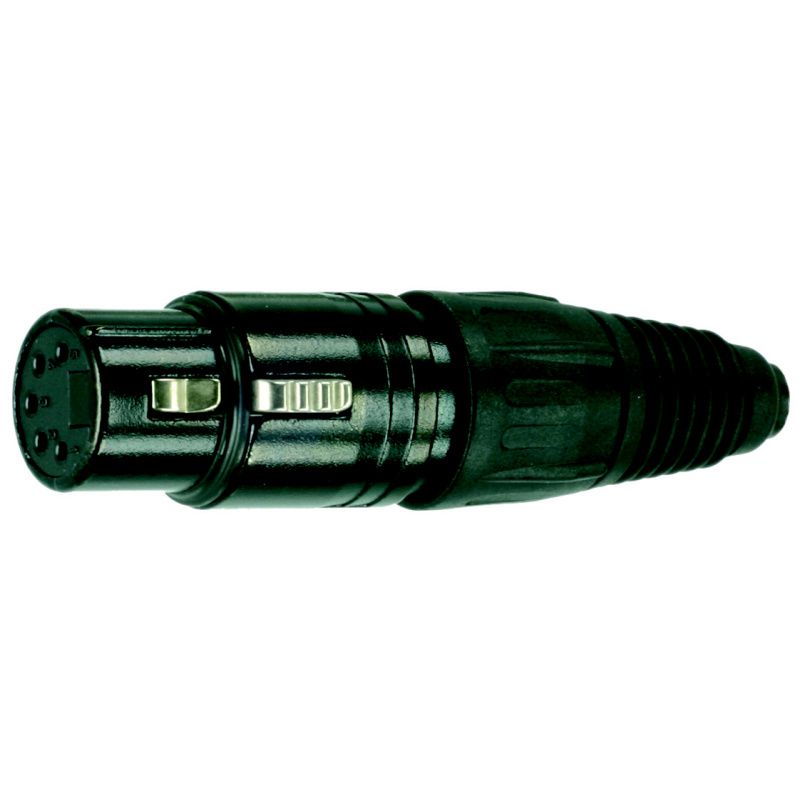 XLR-spojka / kov. Neutrik  NC5FX-BAG     černý      5-pól.      