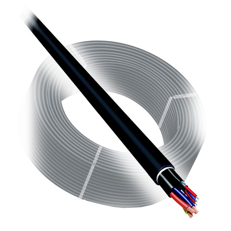 Hybrid kabel  AES/EBU 110 Ohm-Digital-Audio(2 pár.) + síť 3x 1,5mm2 
