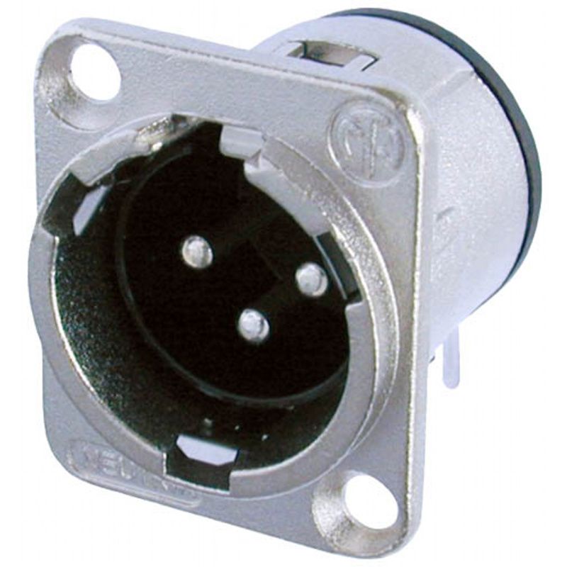 XLR Chassis-konektor / kovový Neutrik  NC3MDV-B       3-pólový