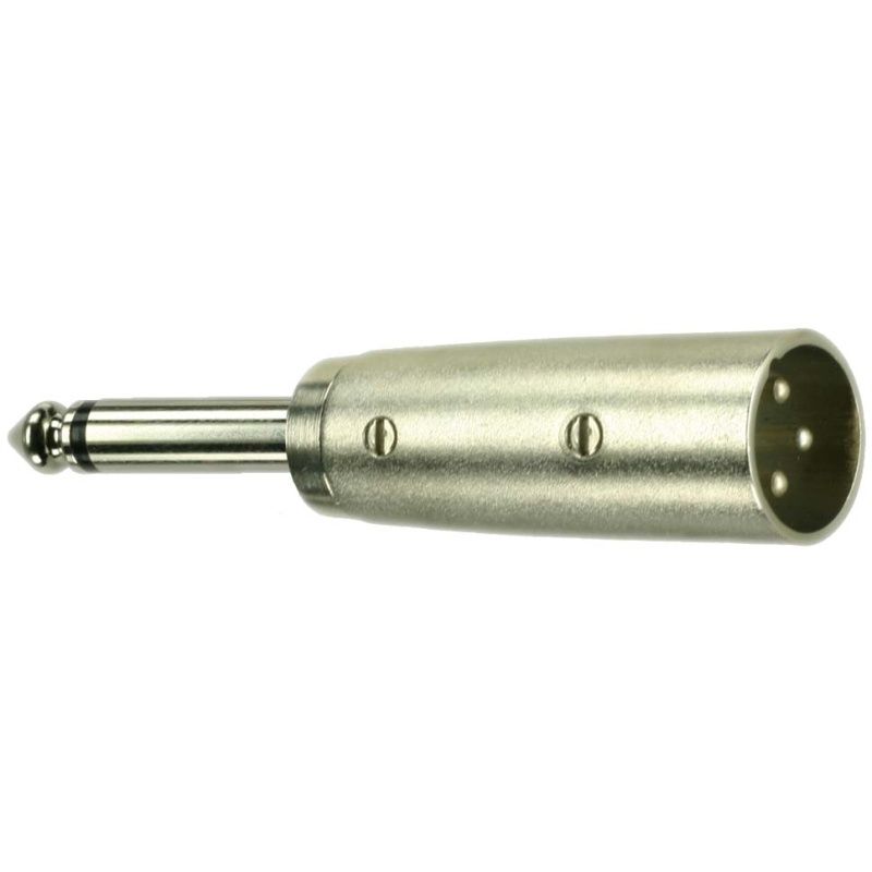 Adaptér XLR konektor - Jack konektor 6,3 mm mono