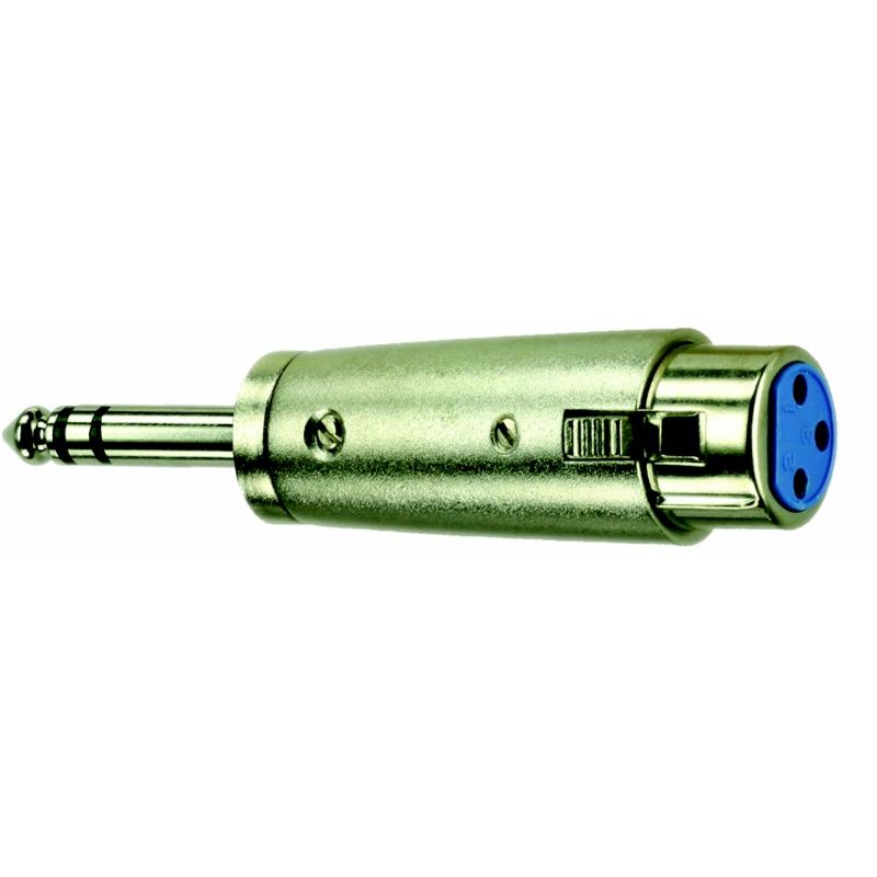 Adaptér XLR spojka - Jack konektor 6,3 mm stereo