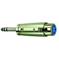 Adaptér XLR spojka - Jack konektor 6,3 mm stereo