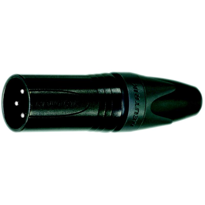 XLR-konektor / kov. Neutrik  NC4MXX-BAG     černý      4-pól.   