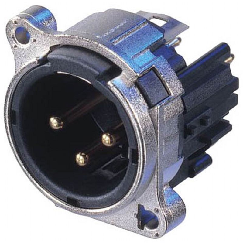 XLR Chassis-konektor Neutrik NC3MBV-B     3-pólový