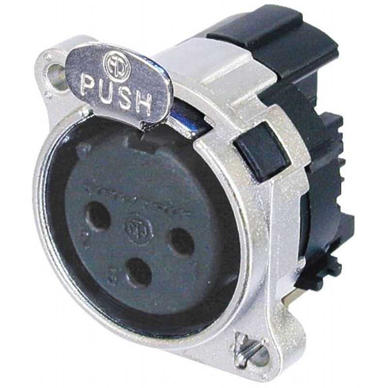 XLR-Chassis-zásuvka Neutrik NC4FBH1        4-pólový