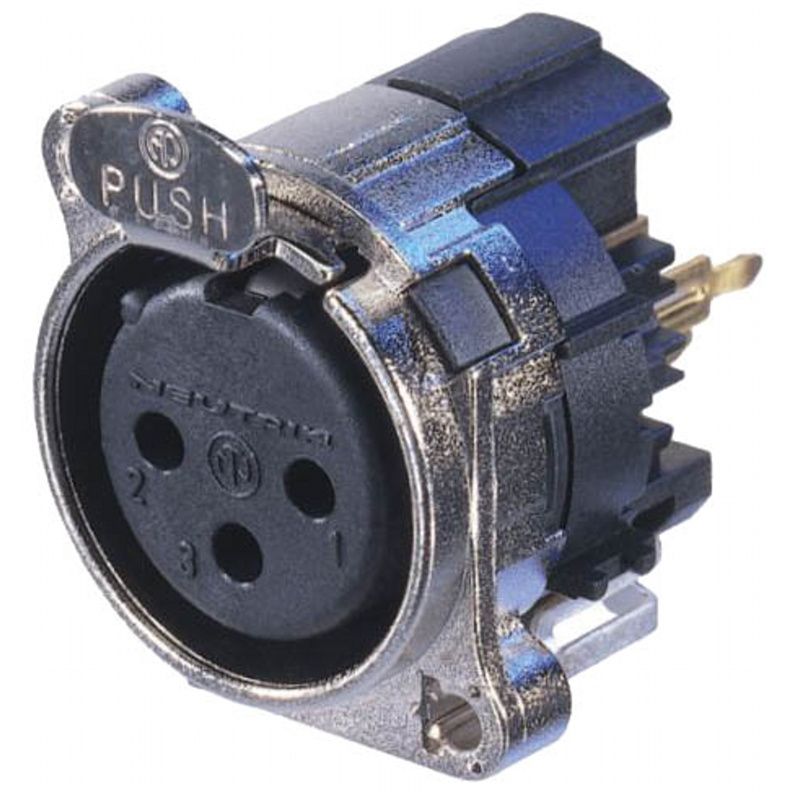XLR-Chassis-zásuvka Neutrik NC4FBV1         4-pólový