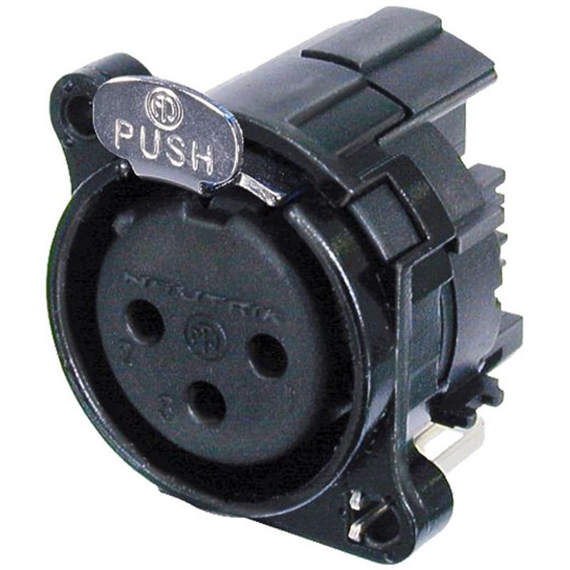 XLR Chassis-zásuvka / PVC Neutrik  NC3FAAV-2        3-pólový               