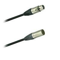 Mikrofon-kabel sym.  XLR-konektor Neutrik NC3MXX - XLR-spojka Neutrik NC3FXX - 0,5 m