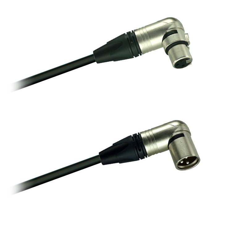Mikrofon-Kabel, symetrický, úhl. XLR Neutrik NC3MRX -úhl. XLR Neutrik NC3FRX - 3,0 m