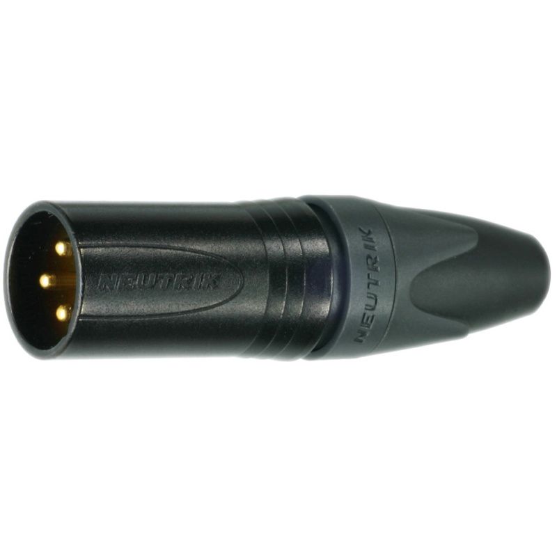XLR-konektor / kov. Neutrik  NC7MXX-B          černý      7-pól.     zlaté kontakty  
