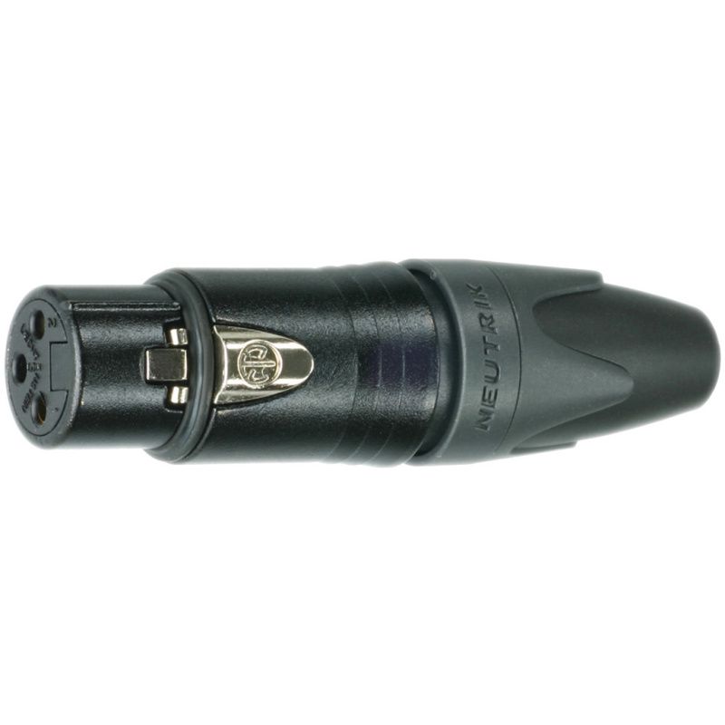 XLR-spojka / kov. Neutrik NC5FXX-BAG     černý      5-pól.  