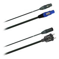 Hybridní kabel   1x DMX Digital-Audio + síť 3x 1,5mm2   PowerCON Schuko  (2,0 - 20m)