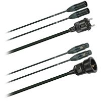 Hybridní kabel 2x DMX Digital-Audio + síť 3x 1,5mm2   Schuko (2,0 - 20m)