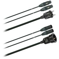 Hybridní kabel  2x DMX Digital-Audio + síť 3x 1,5mm2  Schuko  (2,0 - 20m)