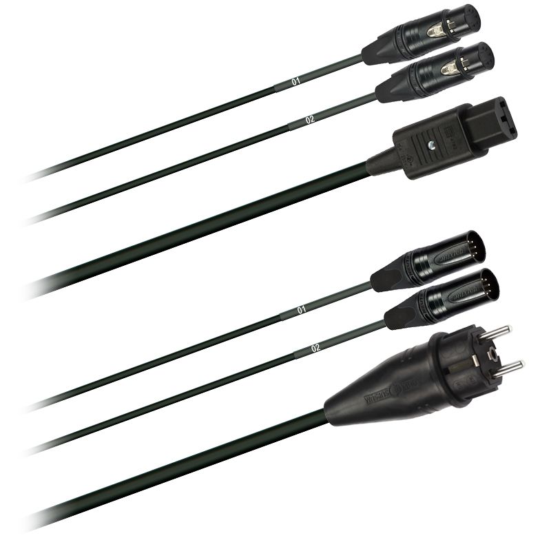 Hybridní kabel   2x DMX Digital-Audio + síť 3x 2,5mm2   XLR 5 pól. (2,0 - 20m)