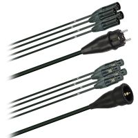 Hybridní kabel   4x DMX Digital-Audio + síť 3x 2,5mm2  Schuko (2,0 - 20m)