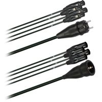 Hybridní kabel   4x DMX Digital-Audio + síť 3x 2,5mm2 Schuko 5 pól. XLR  (2,0 - 20m)