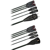 Hybridní kabel 3x Cat 5  + 2x DMX Digital-Audio + síť 3x 2,5mm2  etherCOn 5pól. XLR schuko  (2,0 - 60m)