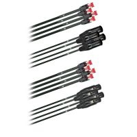 Hybridní kabel 4x Cat 5  + 4x DMX Digital-Audio  5pól. XLR  (2,0 - 60m)